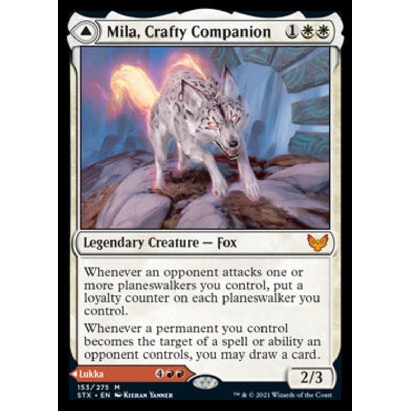 Mila, Crafty Companion // Lukka, Wayward Bonder [Strixhaven: School of Mages]