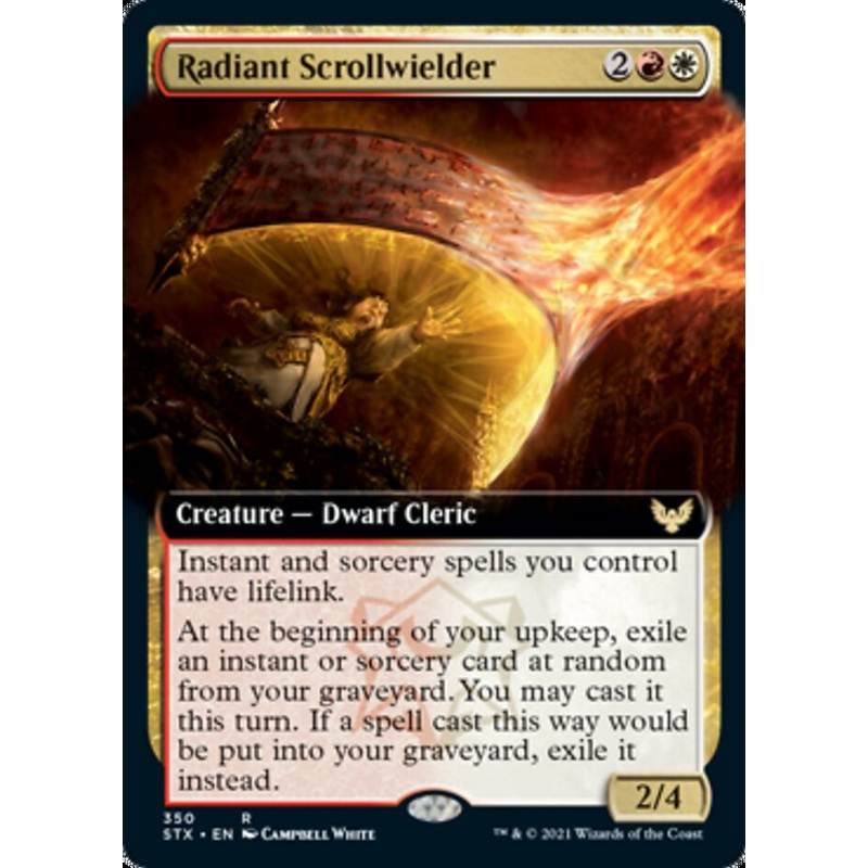 Radiant Scrollwielder (Extended Art) [Strixhaven: School of Mages]