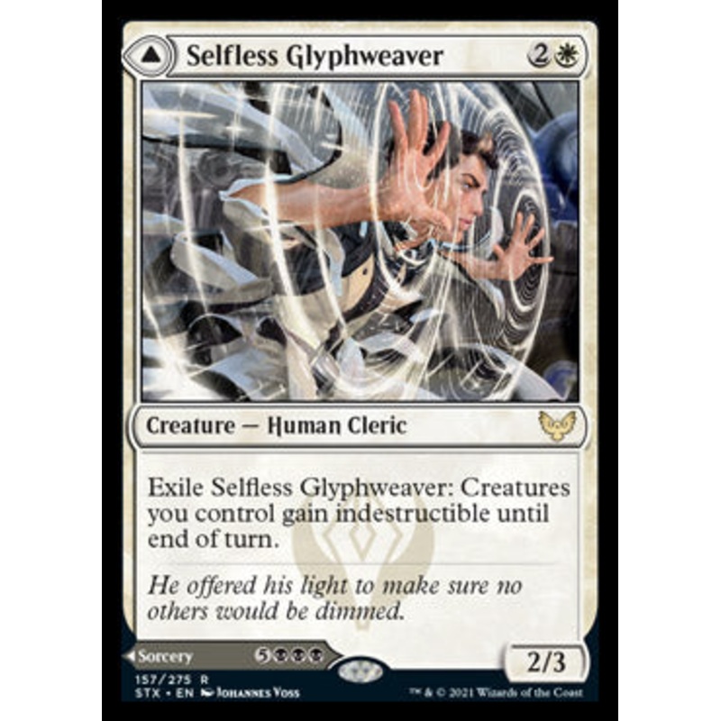 Selfless Glyphweaver // Deadly Vanity [Strixhaven: School of Mages]