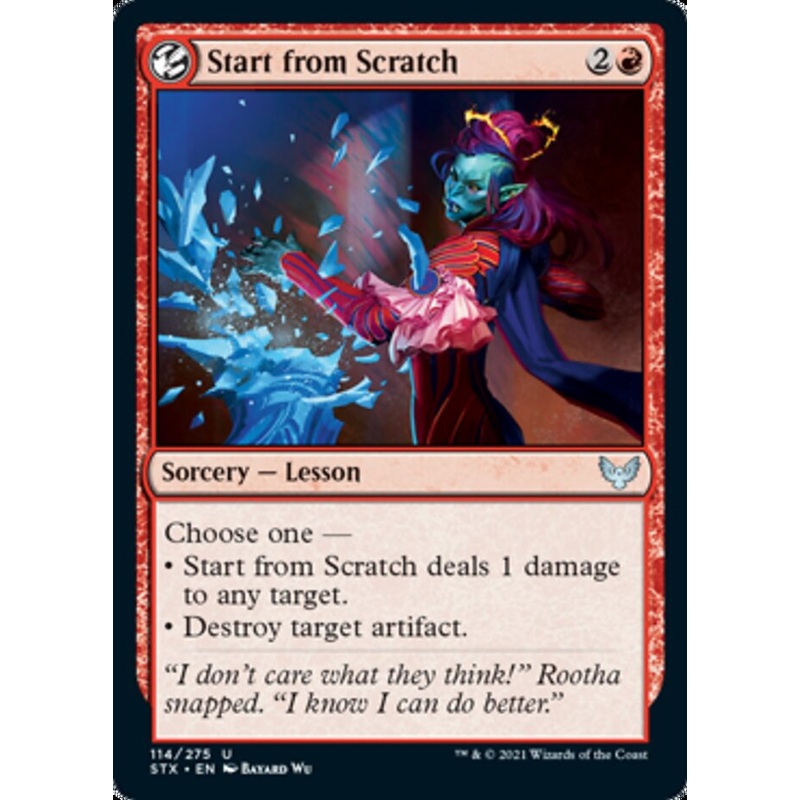 Start from Scratch [Strixhaven: School of Mages]