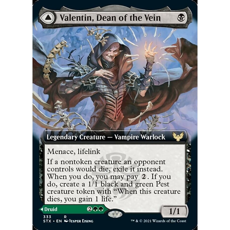 Valentin, Dean of the Vein // Lisette, Dean of the Root (Extended Art) [Strixhaven: School of Mages]
