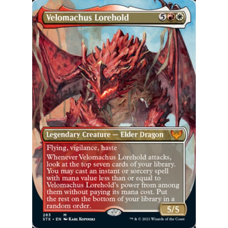 Velomachus Lorehold (Borderless Alternate Art) [Strixhaven: School of Mages]