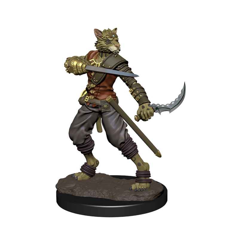 Icons of the Realms - Premium Miniatures: Tabaxi Rouge