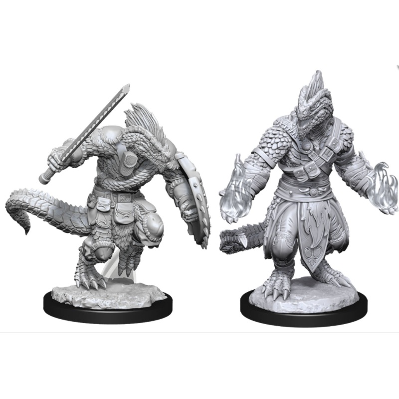Nolzer's Marvolous Miniatures: Lizard Barbarian & Lizardfolk Cleric