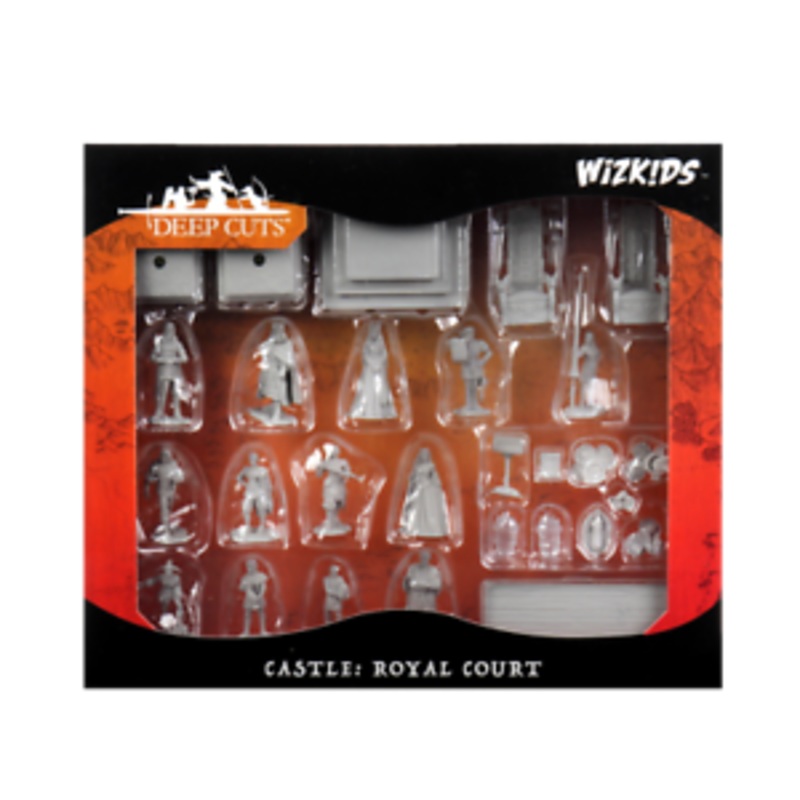 WizKids Deep Cuts Unpainted Miniatures: Castle - Royal Court