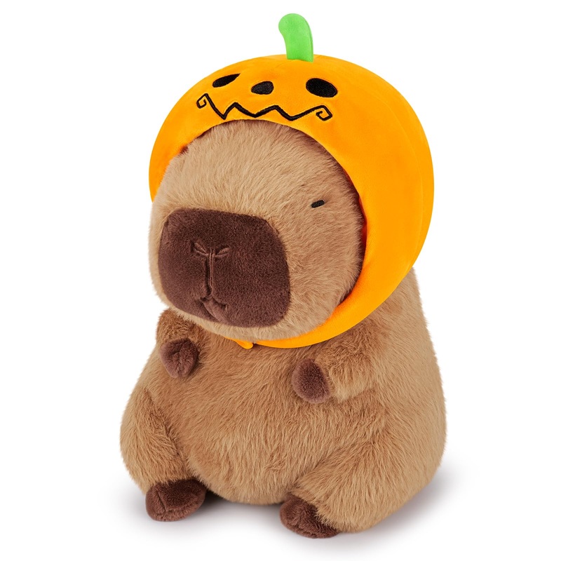 Achwishap Capybara Plush,Cute Plushies Thanksgiving Capybara Stuffed Animal,Capybara Plush Toys,Kawaii Plush Stuffed Toy With Pu
