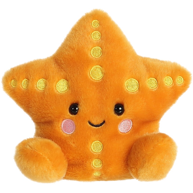 Aurora Adorable Palm Pals Treasure Starfish Stuffed Animal - Pocket-Sized Play - Collectable Fun - Orange 5 Inches
