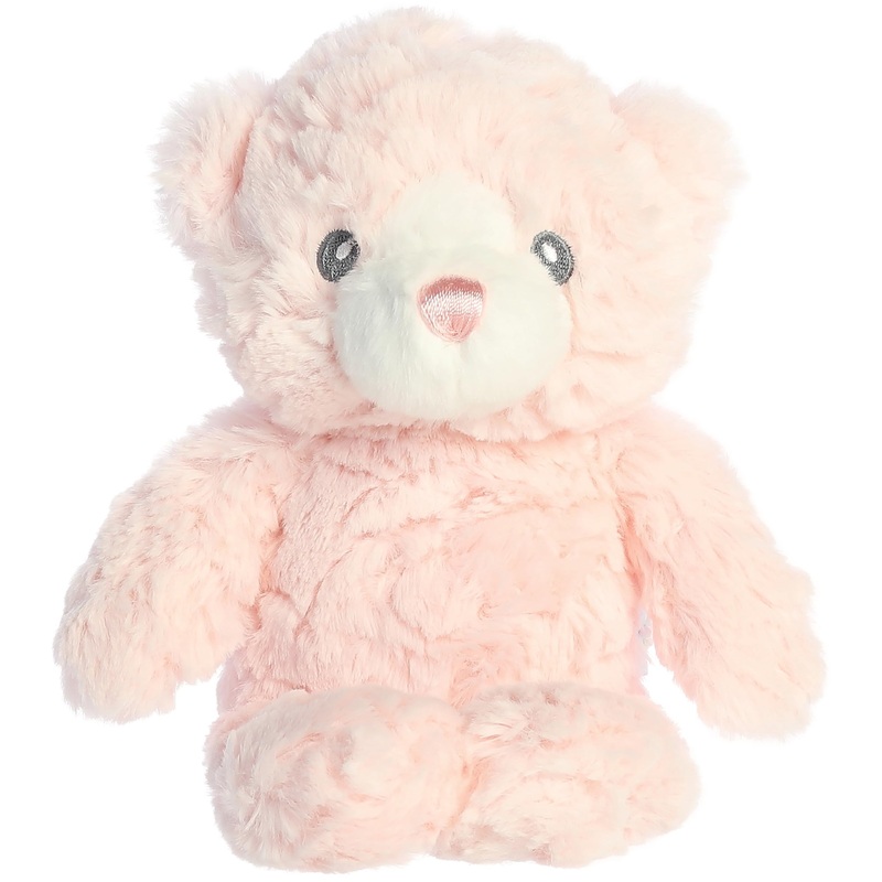 Aurora Snuggly Huggy Bear Baby Stuffed Animal - Comforting Companion - Imaginative Play - Pink 10 Inches