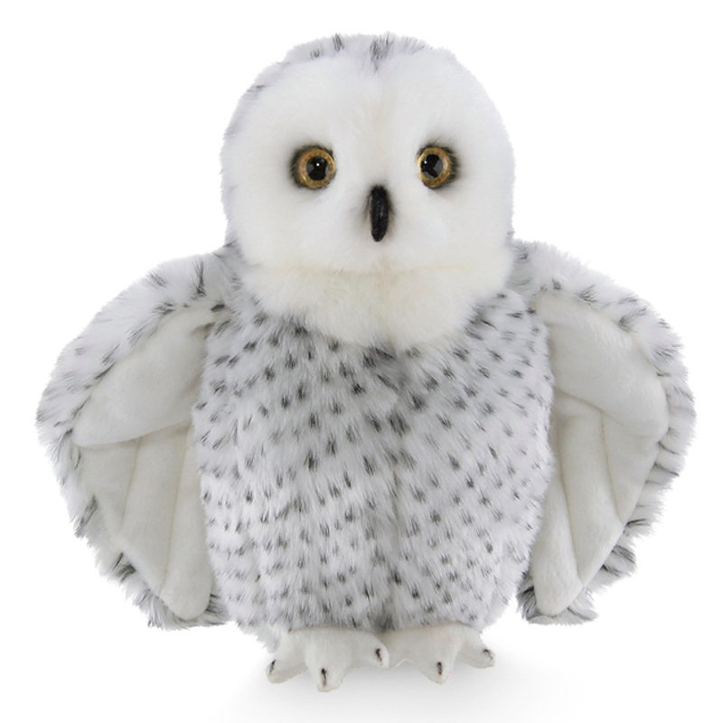 Bearington Blizzard Plush Snowy Owl Stuffed Animal, 10 Inches