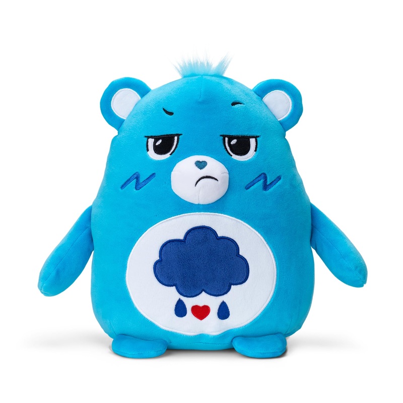 Care Bears Squishy 10'' Plush Grumpy Bear - Blue, Soft Huggable Squishy Material! - Good For Girls And Boys, Employees, Collecto