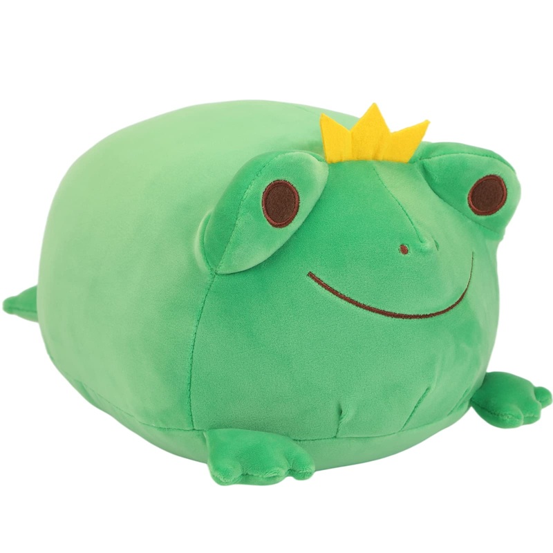 Cazoyee Super Soft Frog Plush Stuffed Animal, Cute Frog Snuggly Hugging Pillow, Adorable Frog Plushie Toy Gift For Kids Toddlers