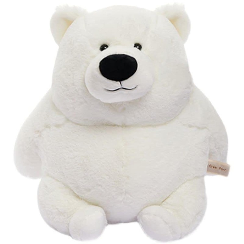 Cute Sitting Polar Bear Stuffed Animals Plush Dolls,Soft Bear Plush Toy Bedtime Friend,Hugging Plush Toys Companion,Halloween Ch
