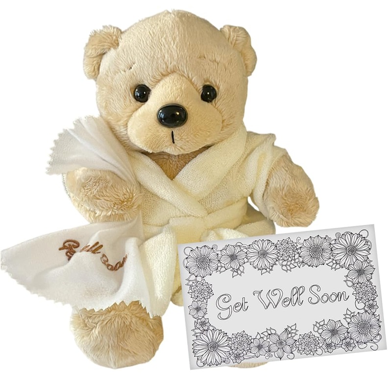 Get Well Soon Teddy Bear | Feel Better Gifts For Women, Men, Kids, Boys & Girls | Plush Bear For Recovery, Hospital Stay, Surger