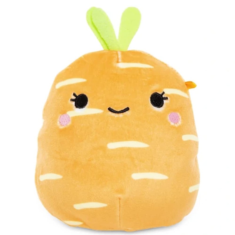 Squishmallow Oficial Kellytoy Food Squad Plush Toys Soft Plush Animal (Caroleena Carrot, 8 Inch)
