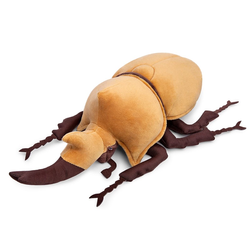Zhongxin Made Realistic Gold Atlas Beetle Plush Toy - 10'' Atlas Insect Beetle Stuffed Animal, Soft Crustaceans Animals Model, U
