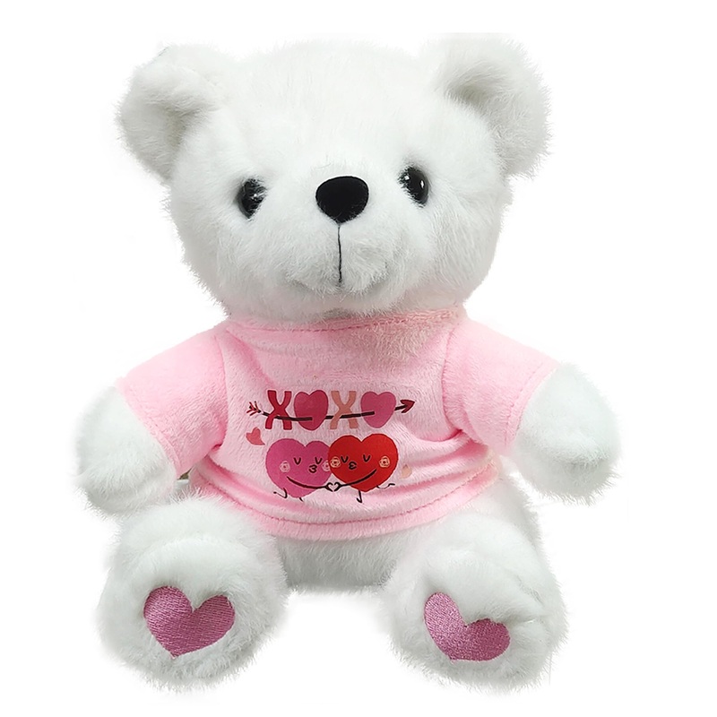 Ziyutam Valentines Day Teddy Bear Stuffed Animals With Heart White Teddy Bear Plush Toys Holiday Valentines Day Gifts For Her