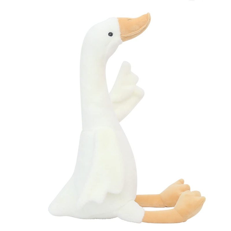 Zxmbeddings 19.7'' Goose Plush, Long Goose Neck White Stuffed Animal Christmas Swan Plush Toy
