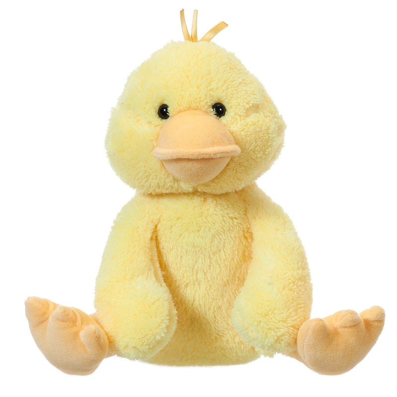 Apricot Lamb Duck Plush Stuffed Animals For Kids, Soft Cute Plush Toys For Baby Girl And Boy, Fluffy Duck Yellow 7.1 Inches