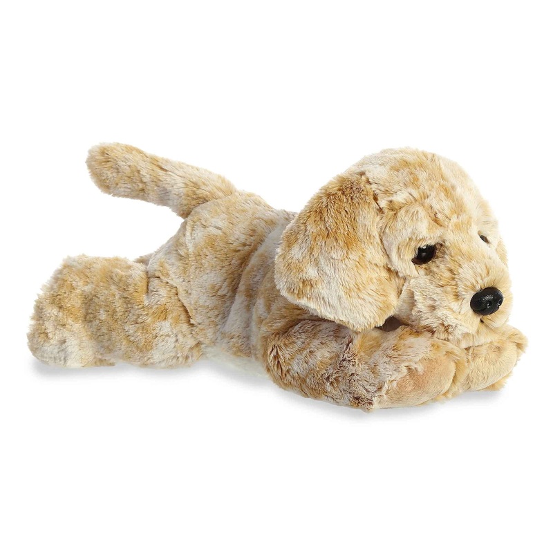 Aurora Adorable Flopsie Rusty Retriever Stuffed Animal - Playful Ease - Timeless Companions - Brown 12 Inches