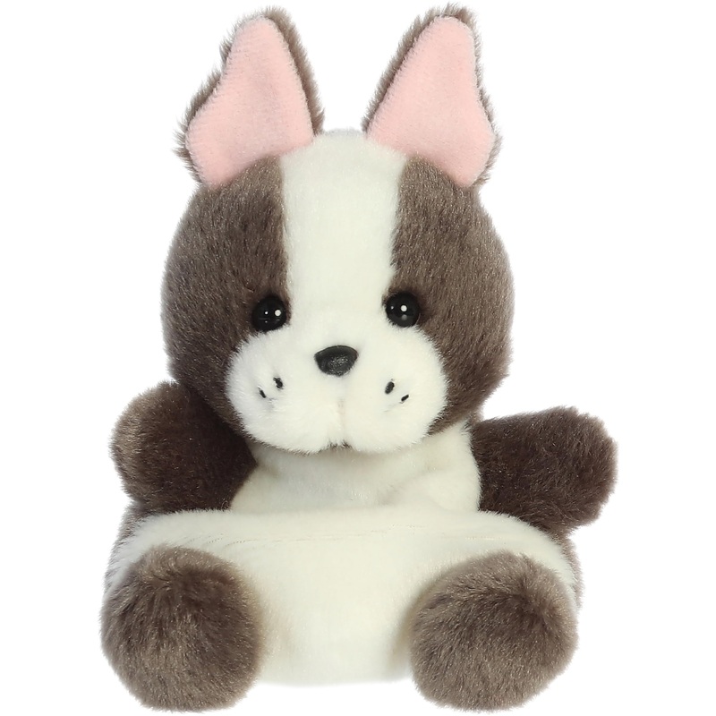 Aurora Adorable Palm Pals Beau French Bulldog Stuffed Animal - Pocket-Sized Play - Collectable Fun - Brown 5 Inches