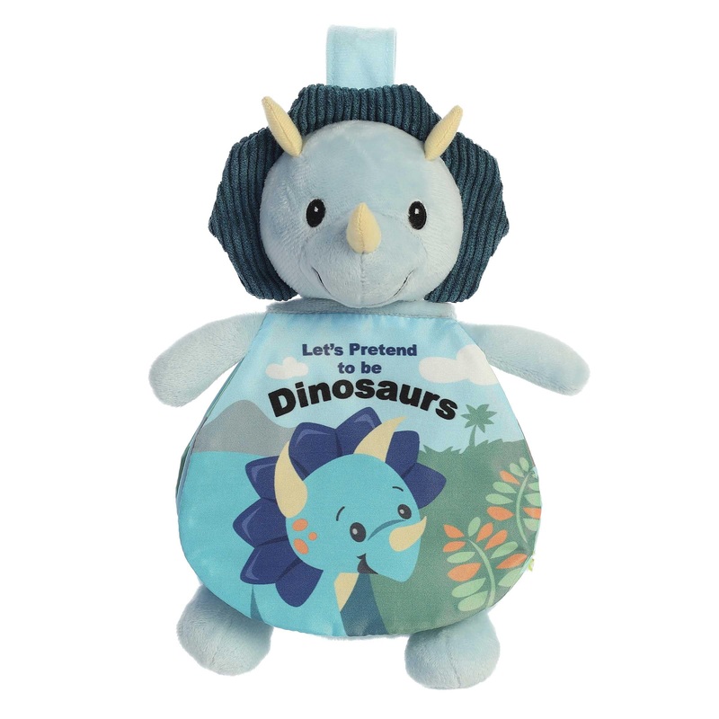 Ebba Aurora Educational Story Pals Let'S Pretend To Be Dinosaurs Baby Stuffed Animal - Bedtime Soft Book - Sensory Development -