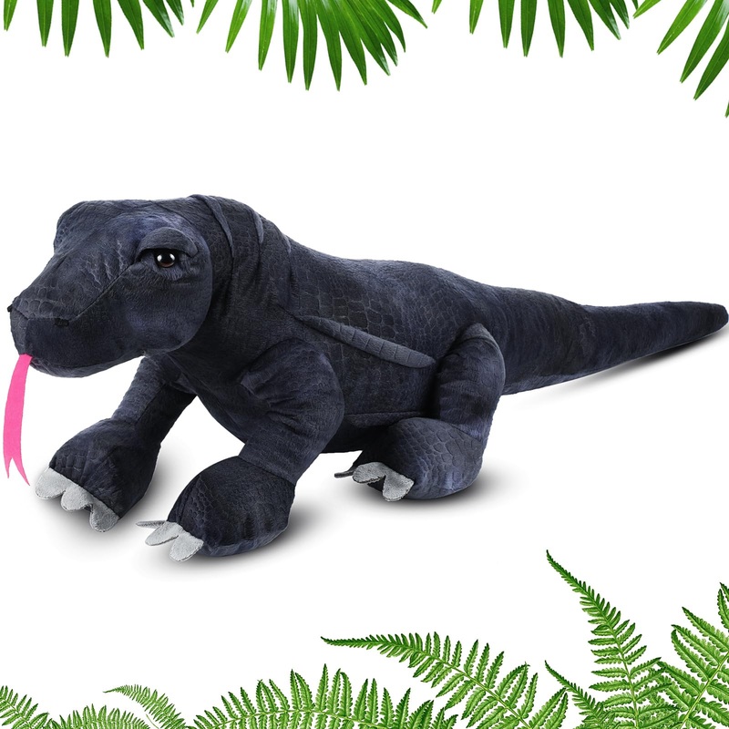 Syhood Lizard Stuffed Animals 37.4'' Realistic Plush Toy Lizard Toy Soft Plush Reptile Gift For Boys Girls Animal Lovers Birthda