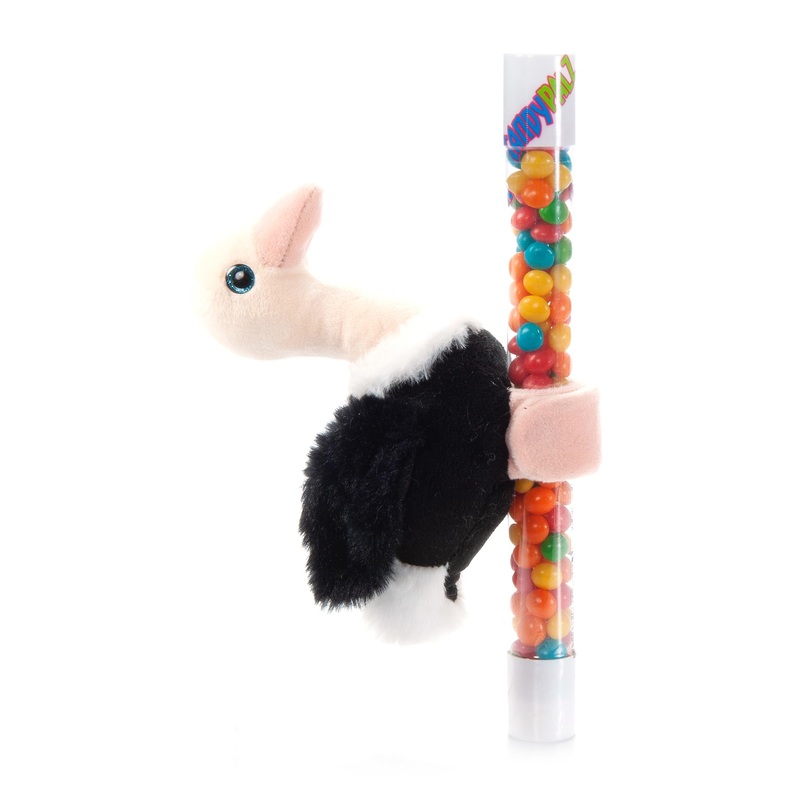 The Petting Zoo Ostrich Stuffed Animal Plushie Slap Bracelet, Gifts For Kids, Candypalz, Zoologee Ostrich Plush Toy