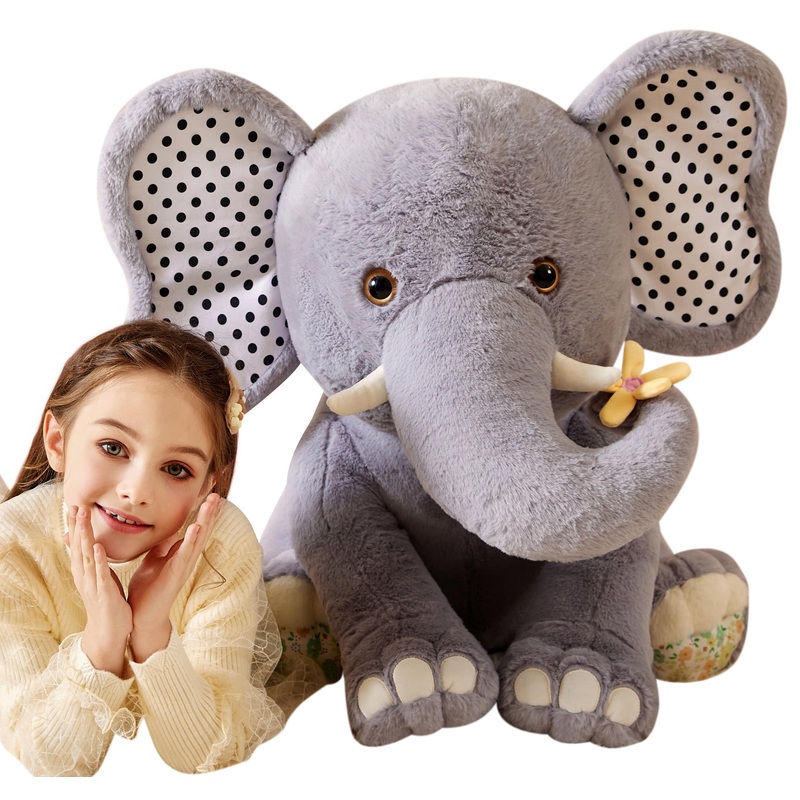 Tumyay Giant Elephant Stuffed Animal Plush Soft Toy,Large Jumbo 25'' Cute Big Size Huge Fluffy Plushy Fat Plushie,Birthday Gifts