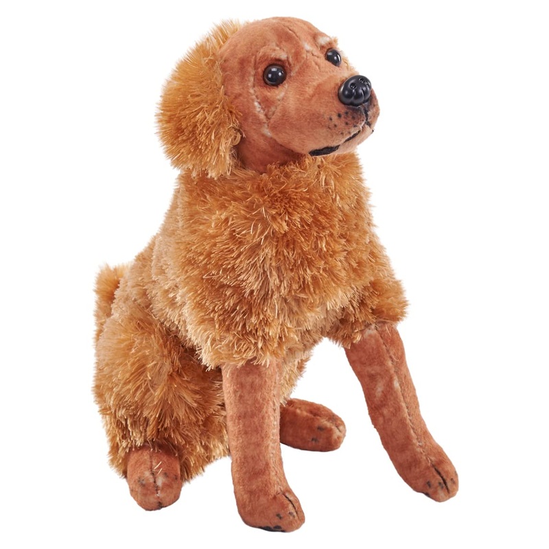Wild Republic Rescue Dog, Golden Retriever, Stuffed Animal, With Sound, 5.5 Inches, Gift For Kids, Plush Toy, Fill Is Spun Recyc