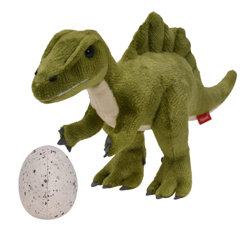 Wilomis Baby Dinosaur Stuffed Animal - Stuffed Dino Green Dinosaur Plush Toy, Small Spinosaurus With Egg Soft Stuffed Dinosaurs