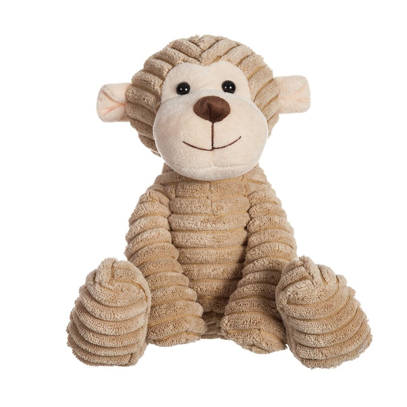 Apricot Lamb Toys Plush Corduroy Monkey Stuffed Animal Soft Cuddly Perfect For Child (Medium, 12 Inches)