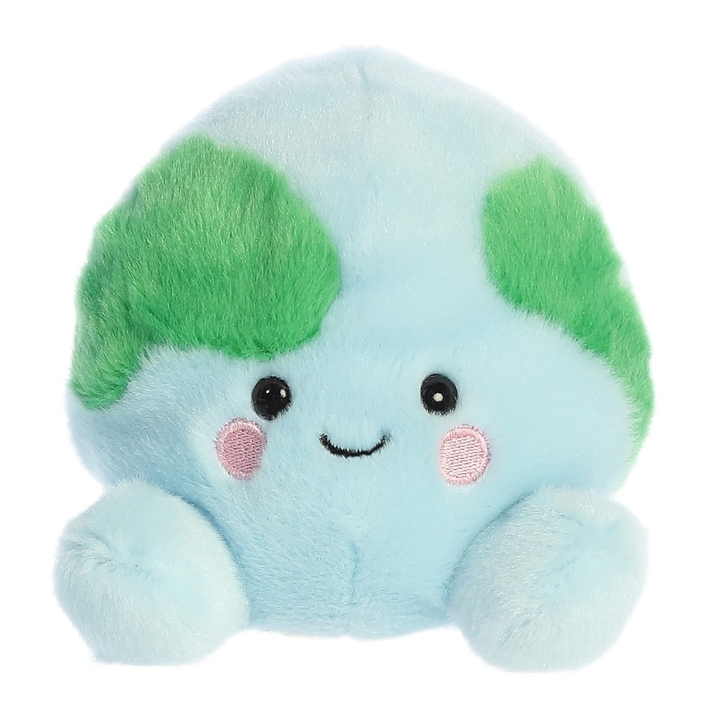 Aurora Adorable Palm Pals Eve Earth Stuffed Animal - Pocket-Sized Play - Collectable Fun - Blue 5 Inches