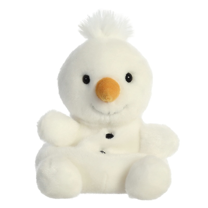 Aurora Adorable Palm Pals Froyo Snowman Stuffed Animal - Pocket-Sized Play - Collectable Fun - White 5 Inches