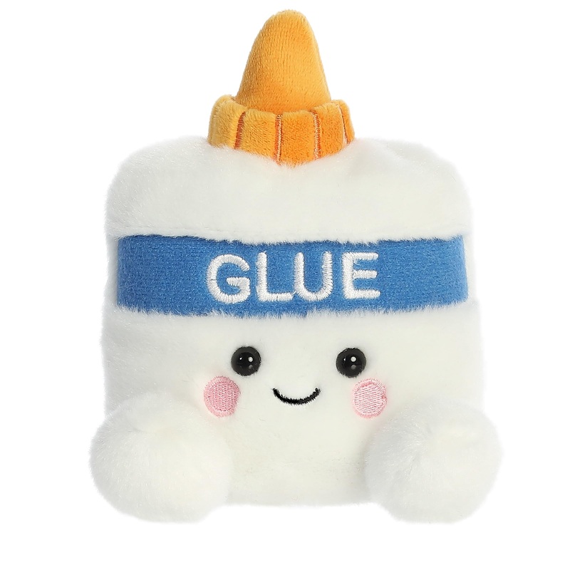 Aurora Adorable Palm Pals Gooey Glue Stuffed Animal - Pocket-Sized Play - Collectable Fun - White 5 Inches
