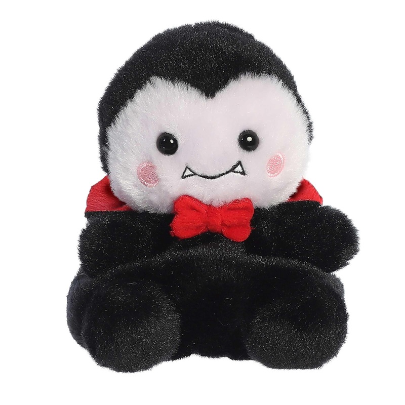 Aurora Spooky Palm Pals Viktor Vampire Stuffed Animal - Pocket-Sized Play - Collectable Fun - Black 5 Inches
