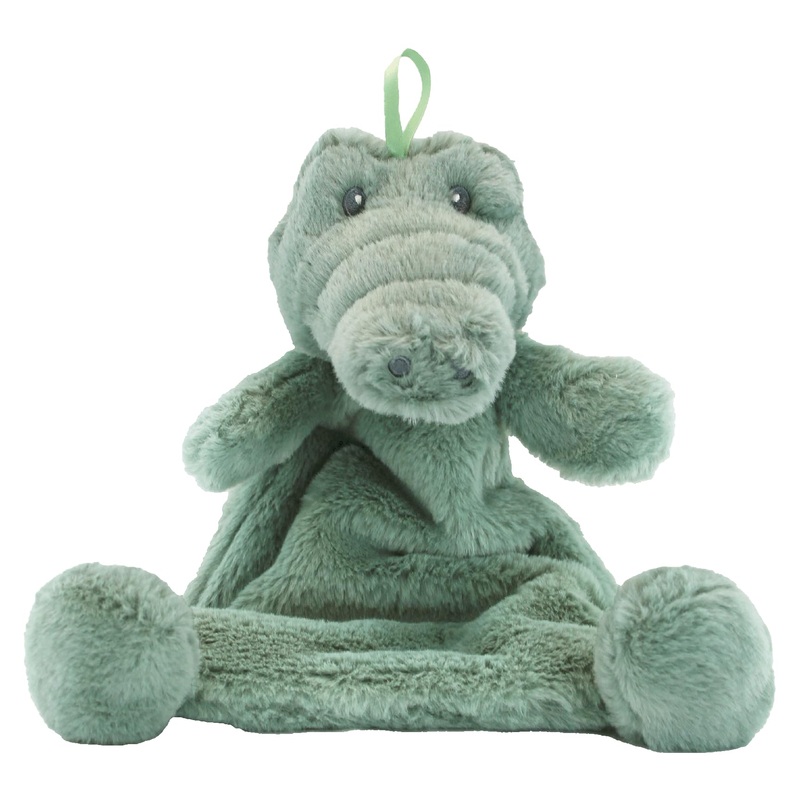 Baby Paper Crinkle Cuddlers Sensory Plush Lovie For Infants, Babies & Toddlers-Stuffed Animal (Gator Crinkle Cuddler)