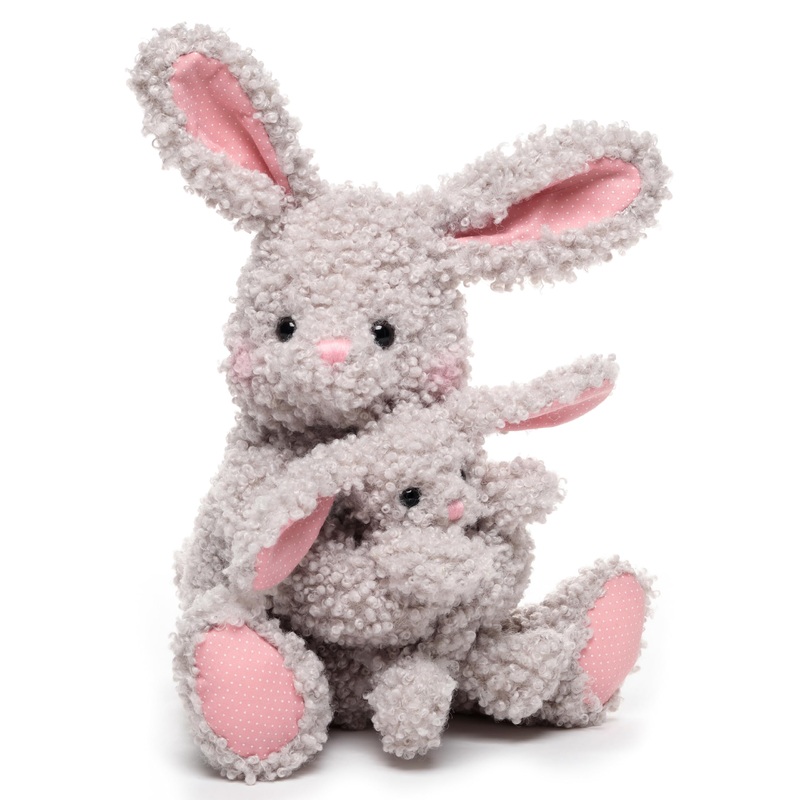 Bearington Bunny Hugs The Bunny Stuffed Animal, 10 Inch Easter Plush Rabbit Stuffed Animal