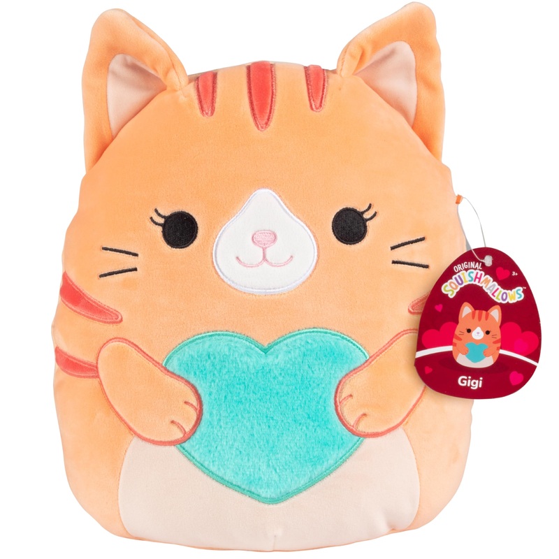 Squishmallows 10'' Gigi The Cat Plush - Official Kellytoy 2024 - Collectible Soft Squishy Kitty Stuffed Animal Toy - Add To Your