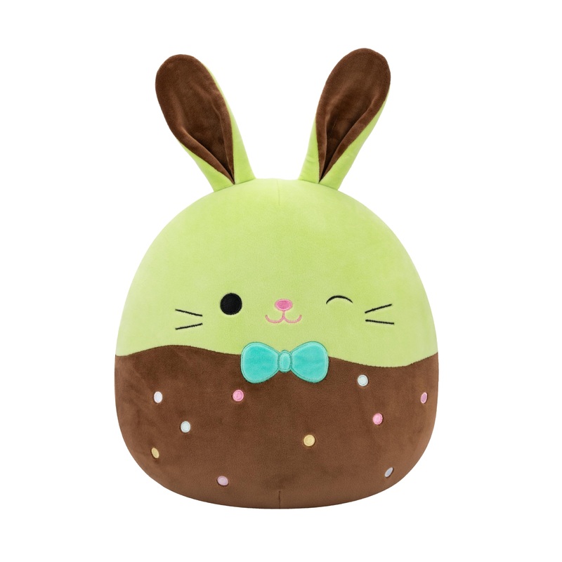 Squishmallows Original 12In Buster The Chocolate-Dipped Green Bunny Holding Chocolate Bunny - Official Jazwares Easter Plush (Me