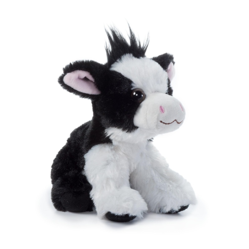The Petting Zoo Cow Stuffed Animal Plushie, Gifts For Kids, Wild Onez Babiez Farm Animals, Cow Plush Toy 6 Inches