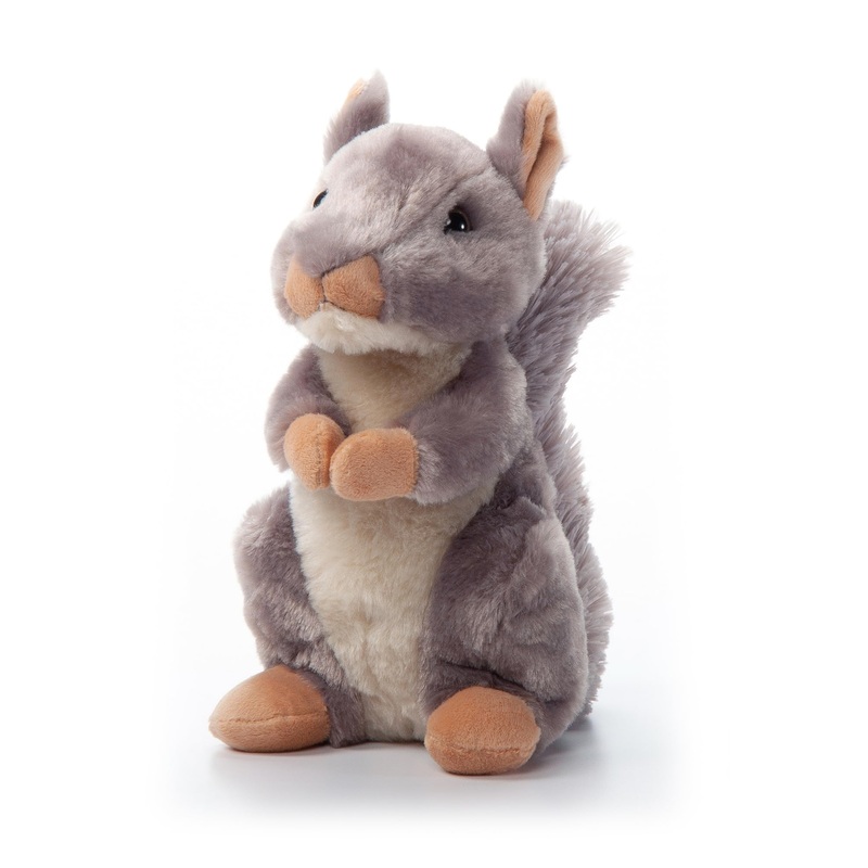 The Petting Zoo Squirrel Stuffed Animal Plushie, Gifts For Kids, Wild Onez Wildlife Animals, Grey Squirrel Plush Toy 9 Inches