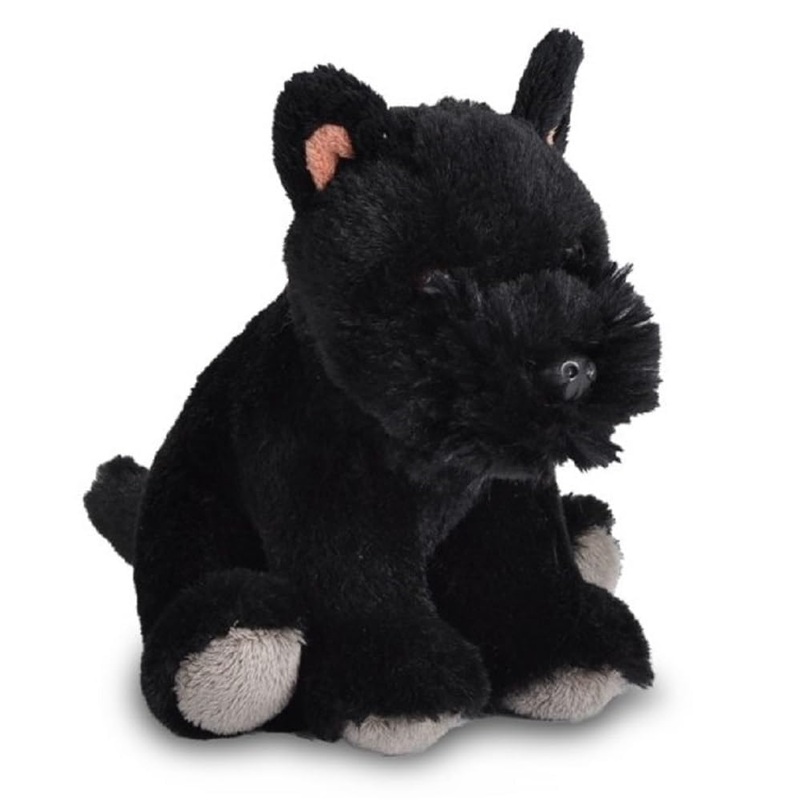 Wild Republic Pocketkins Eco Scottish Terrier, Stuffed Animal, 5 Inches, Plush Toy, Made From Recycled Materials, Eco Friendly