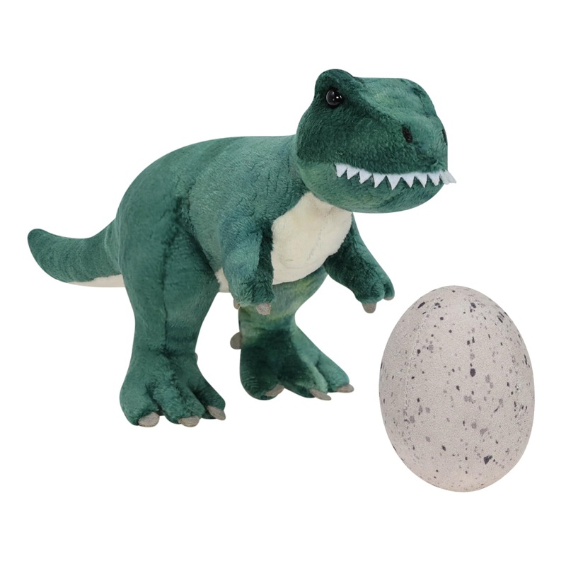 Wilomis Baby Dinosaur Stuffed Animal - Green Dino Small Tyrannosaurus With Egg Dinosaur Plush Toy, Soft Stuffed Dinosaurs For Bo