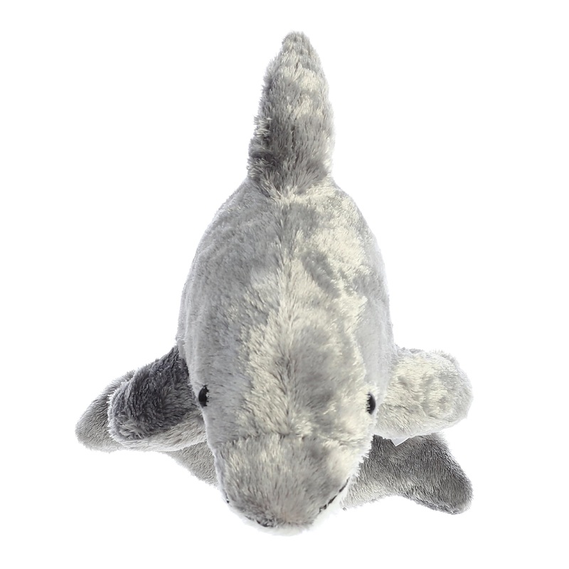 Aurora Adorable Flopsie Drake Stuffed Animal - Playful Ease - Timeless Companions - Gray 12 Inches