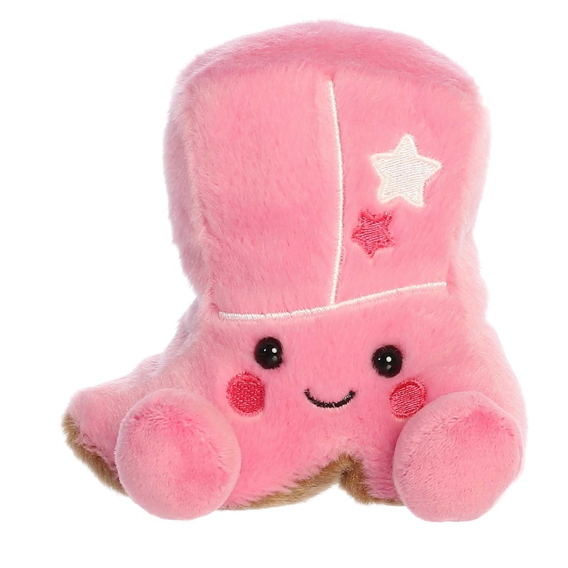 Aurora Adorable Palm Pals Kate Cowgirl Boot Stuffed Animal - Pocket-Sized Play - Collectable Fun - Pink 5 Inches
