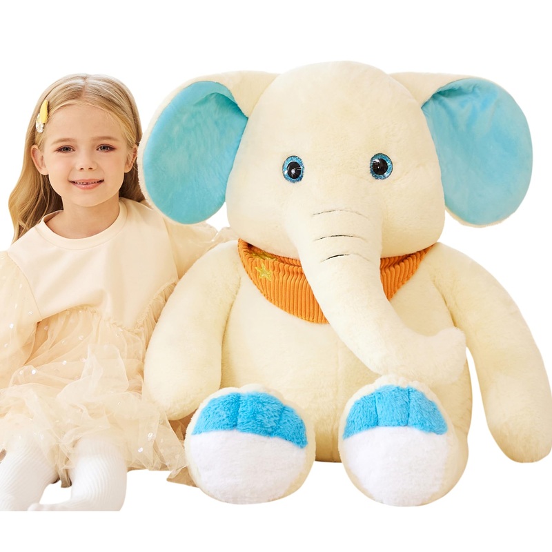 Earthsound Giant Elephant Stuffed Animal Plush Toy,30'' Large Jumbo Cute Soft Toys,Big Size Huge Fluffy Plushy Oversized Fat Plu