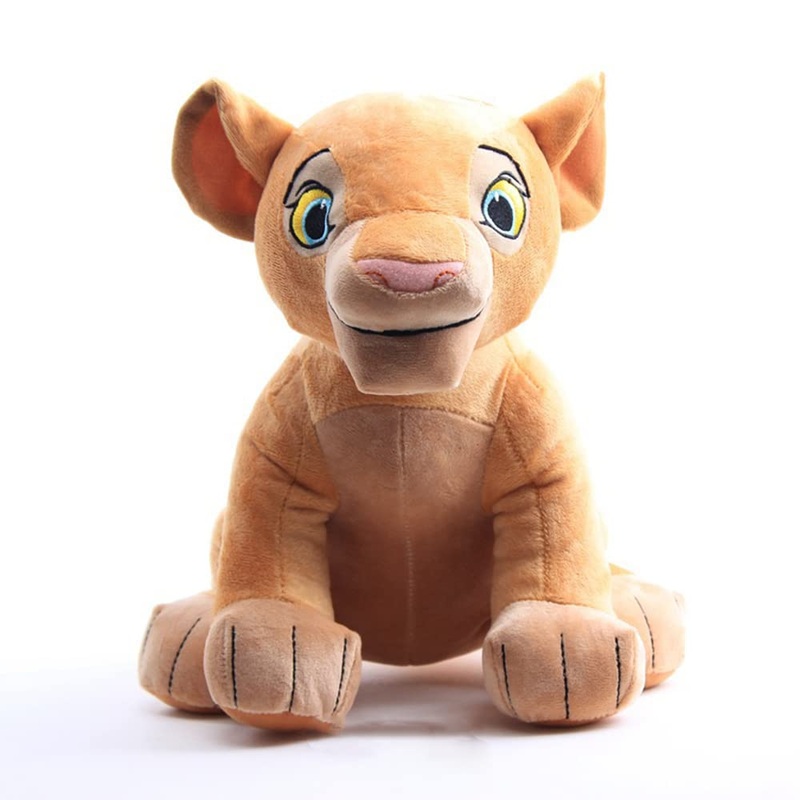 Secretcastle Lion Plush Baby Lion Toys Lifelike Lion Animal Stuffed For Kids,Family Chirstmas Gifts 28 Cm Height With Embroidere