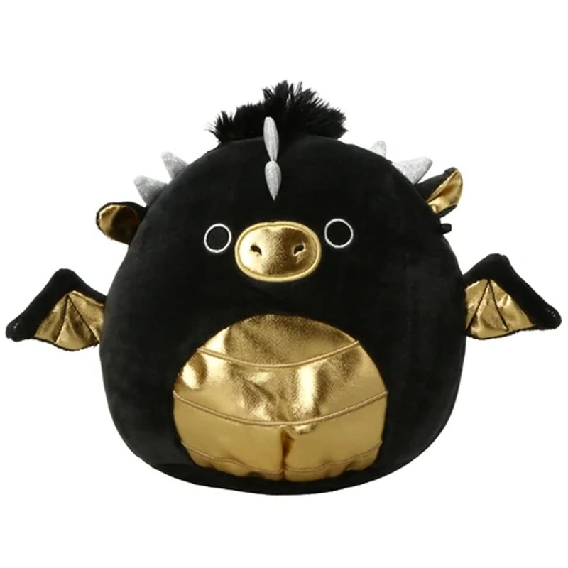 Squishmallow Official Kellytoy Magical Fantasy Squad Squishy Soft Animals Choose Dragons Bigfoots Unicorns And More (Black/Gold,