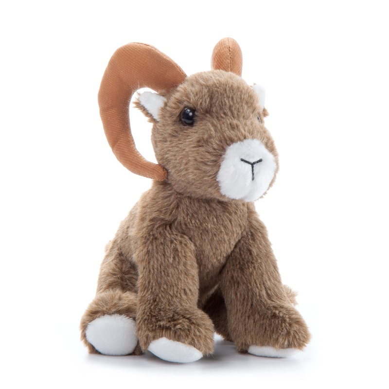 The Petting Zoo Big Horn Sheep Stuffed Animal Plushie, Gifts For Kids, Wild Onez Babiez Zoo Animals, Big Horn Sheep Plush Toy 6