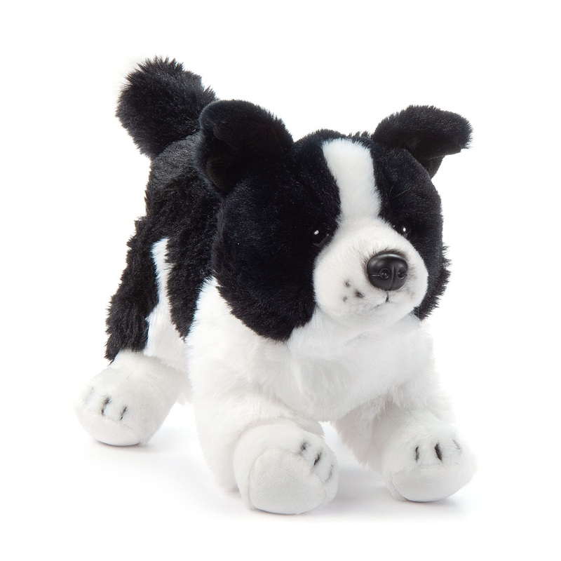 The Petting Zoo Border Collie Dog Stuffed Animal Plushie, Gifts For Kids, Dog Plush Toy 12 Inches